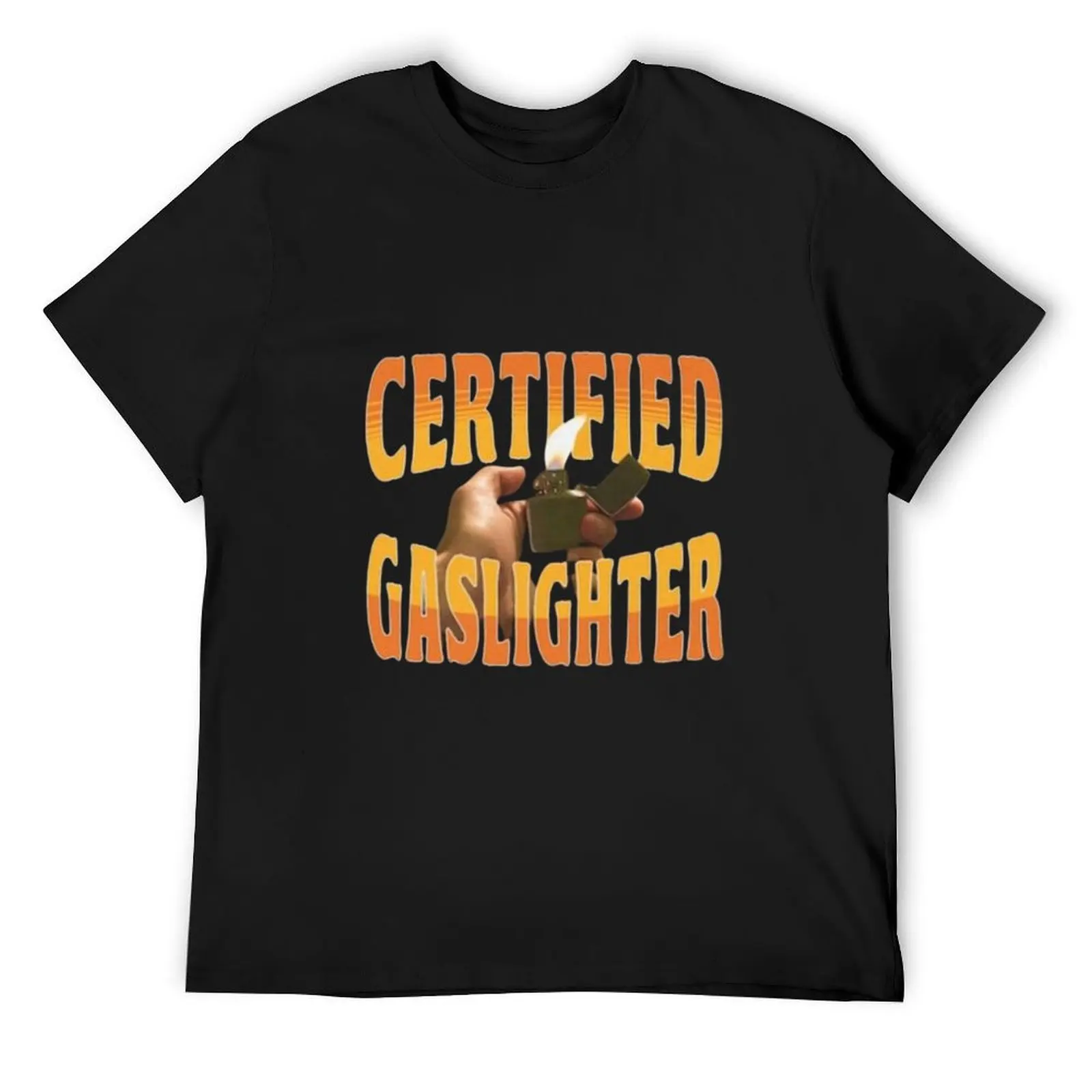 

certified gaslighter T-Shirt oversized oversized graphic tee oversized t shirt vintage heavyweight t shirts for men
