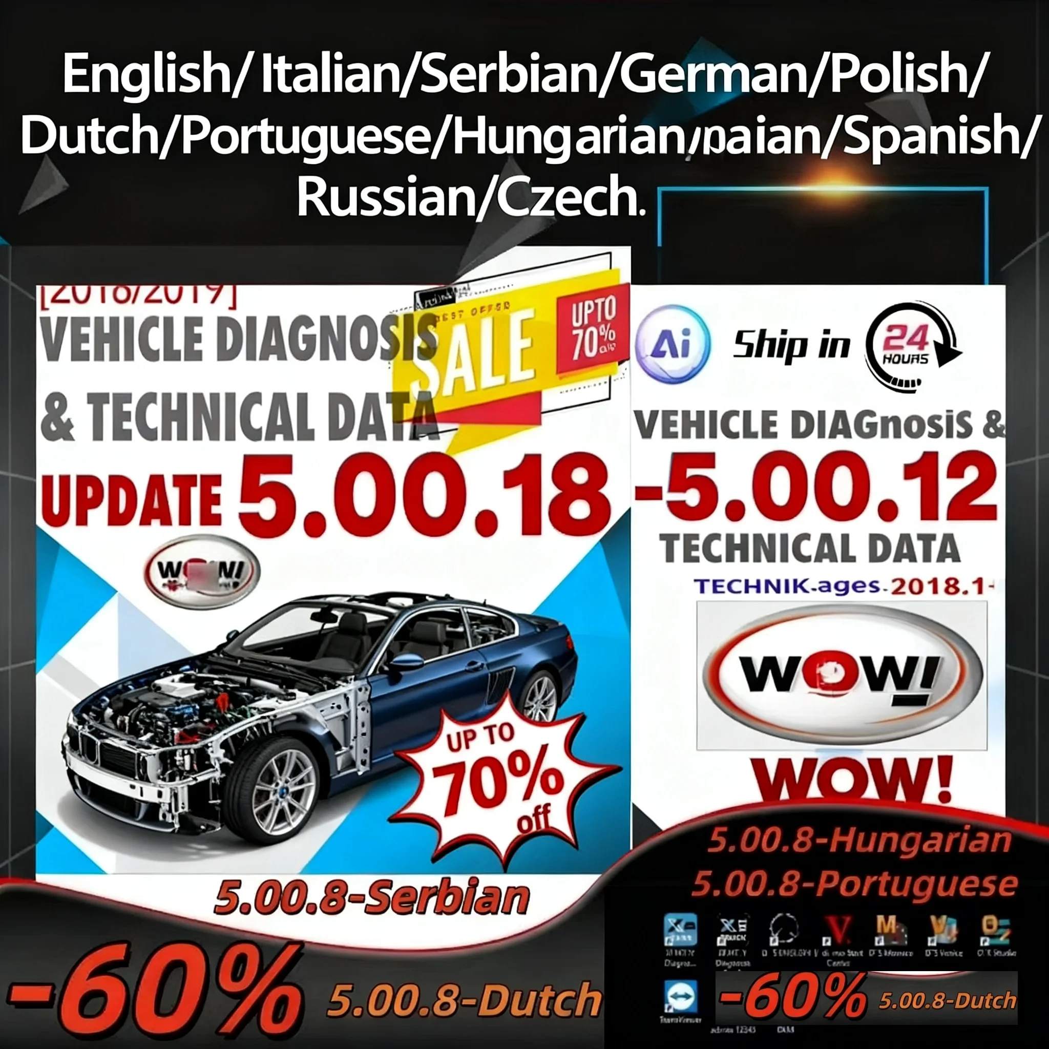 

W-ur-th WOW V5.00.12 R2 Software Multi-languages Keygen for Tcs Multi-diag Cars Diagnostic Tools 2025 Hot Sale