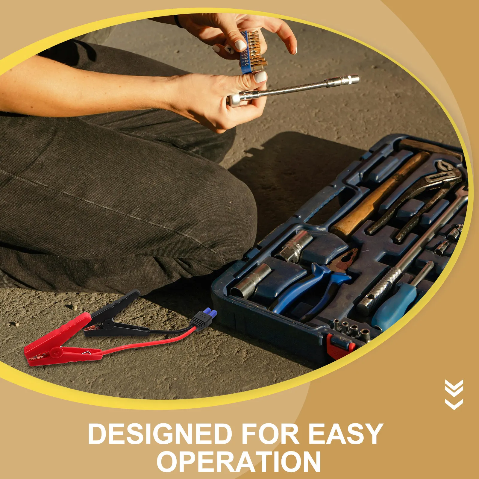 

Emergency Starting Wire Power Supply Clamp Portable Car Jump Starter Cable Replacement Automotive Starter Clamp