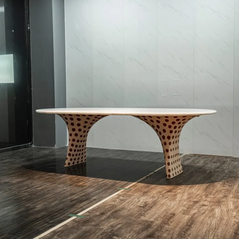 YFY premium Italian minimalist imported rectangular luxury stone dining table modern household dining table dining table