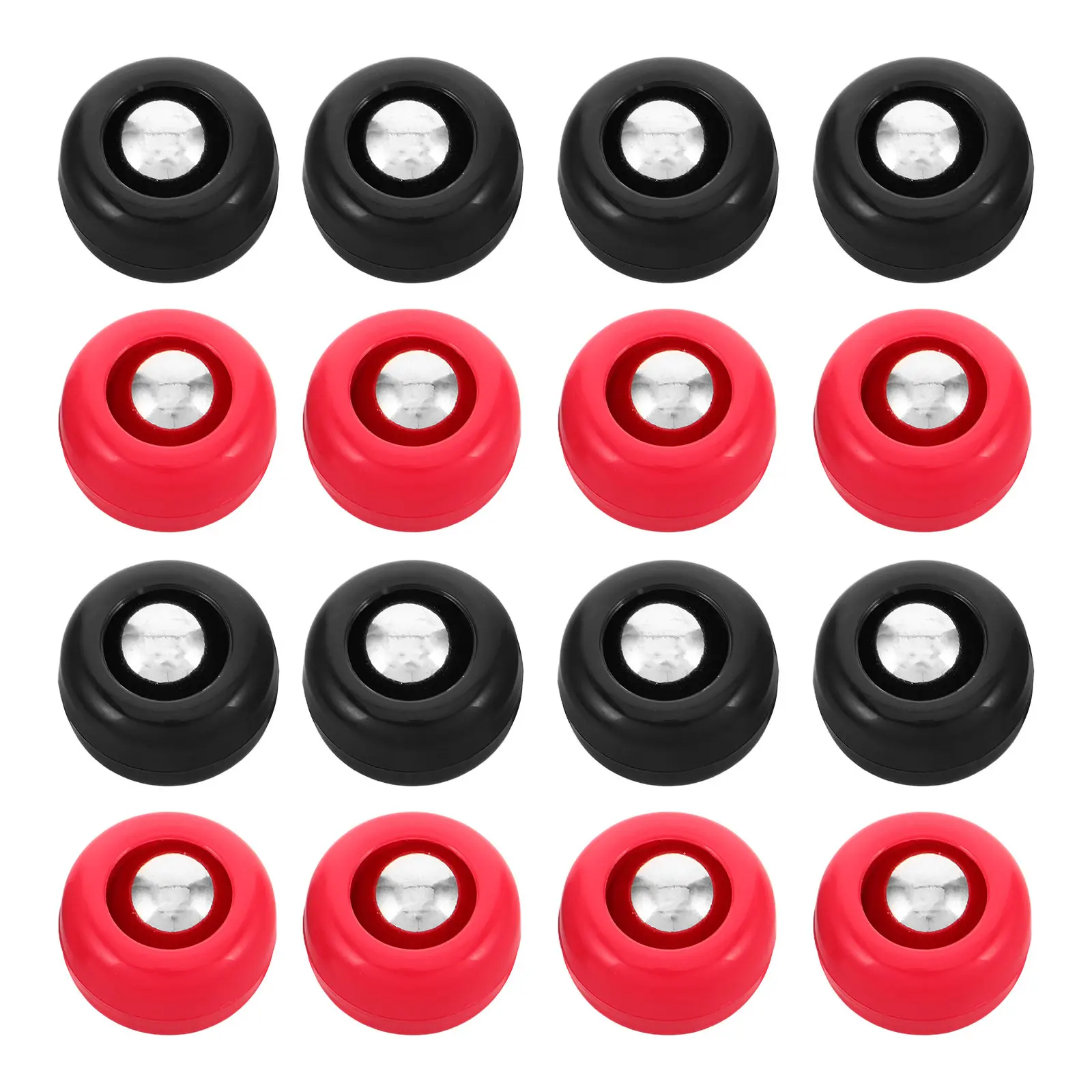 

16Pcs Plastic Metal Mini Shuffleboard Pucks Tabletop Curling Game Replacement Rollers Set Travel Portable Family Bonding
