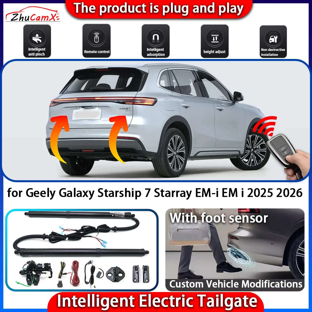 

Smart Powered Tailgate System for Geely Galaxy Starship 7 Starray EM-i EM i 2025 2026 Automatic Intelligent Trunk Lift Control