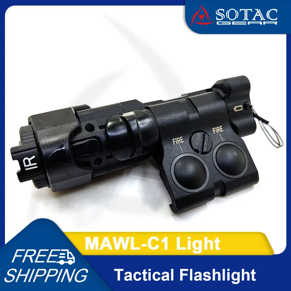 SOTAC GEAR Weapon IR Laser MAWL C1 IR LED Light Green Laser Dual Function Button Outdoor Aiming Light