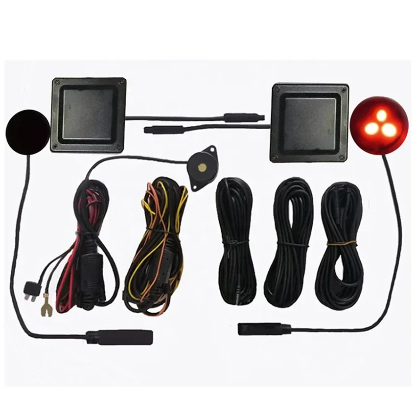 Microwave Radar Drive Blind Spot Detection Sensor Detector LED Car Security Alarms System