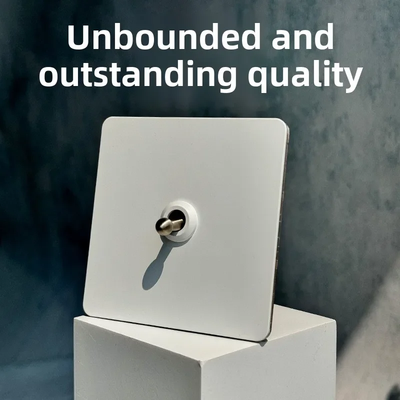 

Настенный выключатель с серебристым рычагом, электрическая розетка FR EU, USB Type-C, панель из нержавеющей стали