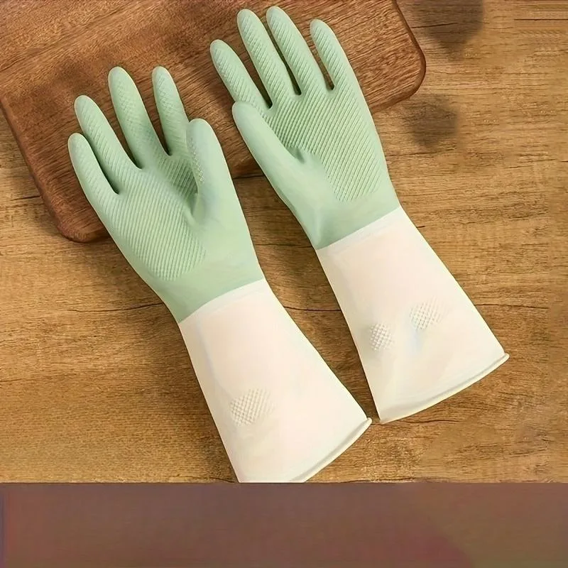 3pcs Heavy-Duty Dishwashing Gloves - Reusable Gloves with Elastic Cuff & -Slip Fish-Scale Palm, for &, Suitable, Bathroom, Laundry, Pet Care