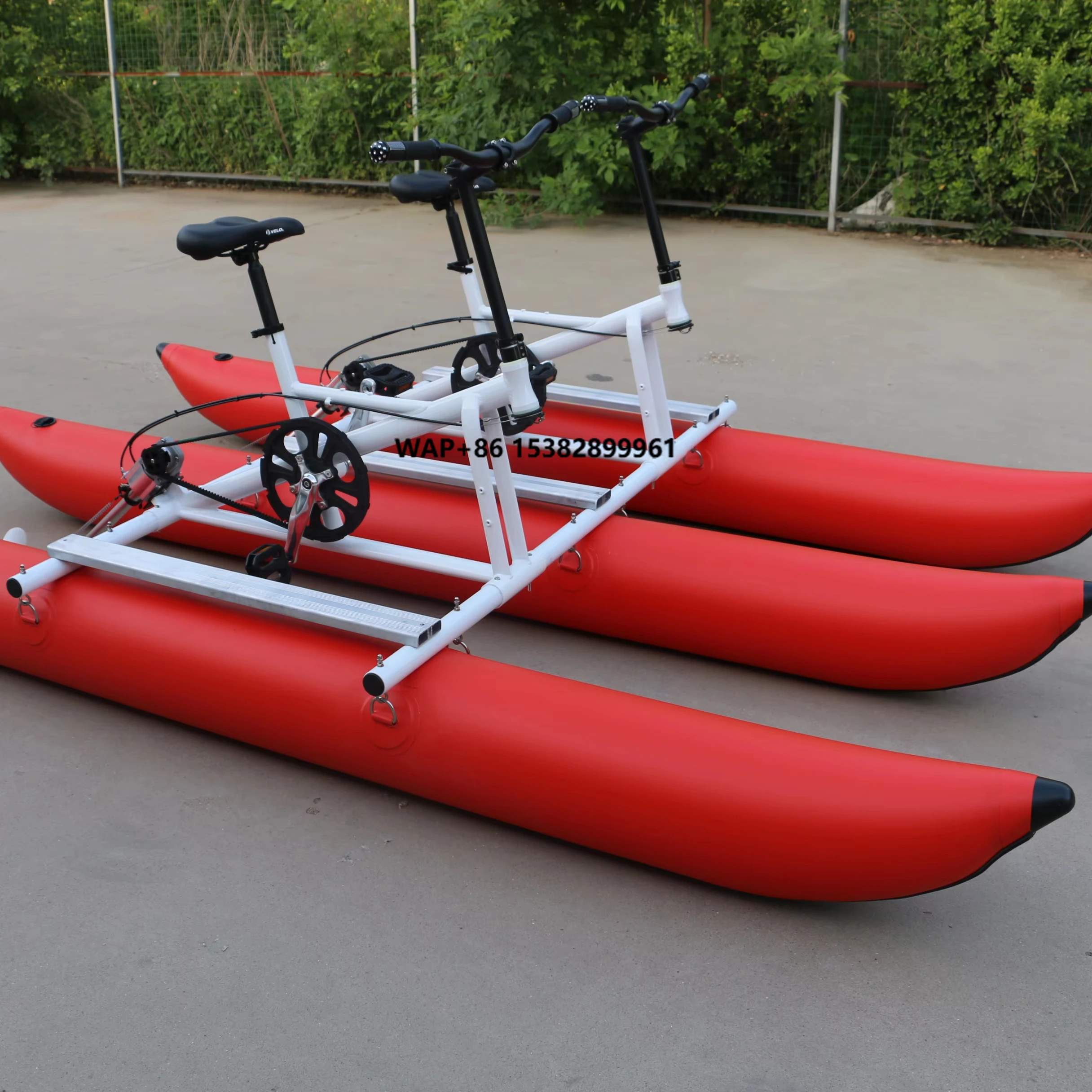 Factory Wholesales Custom PVC Polyvinyl Chloride Double Inflatable Pedal Water Bicycle Bike for Water Based Leisure Sports