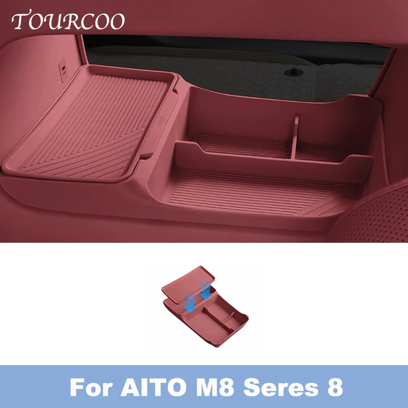 

For AITO M8 Seres 8 2025 Central Control Lower Silicone Storage Box Interior Accessories