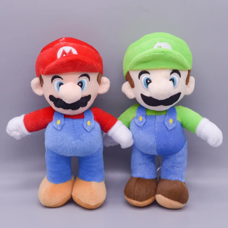 25cm Super Marios Bros Plush Toy Bros Game Anime Luigi Plush Doll Cute Plushes Pendant Toys Stuffed Dolls Kids Birthday Gift