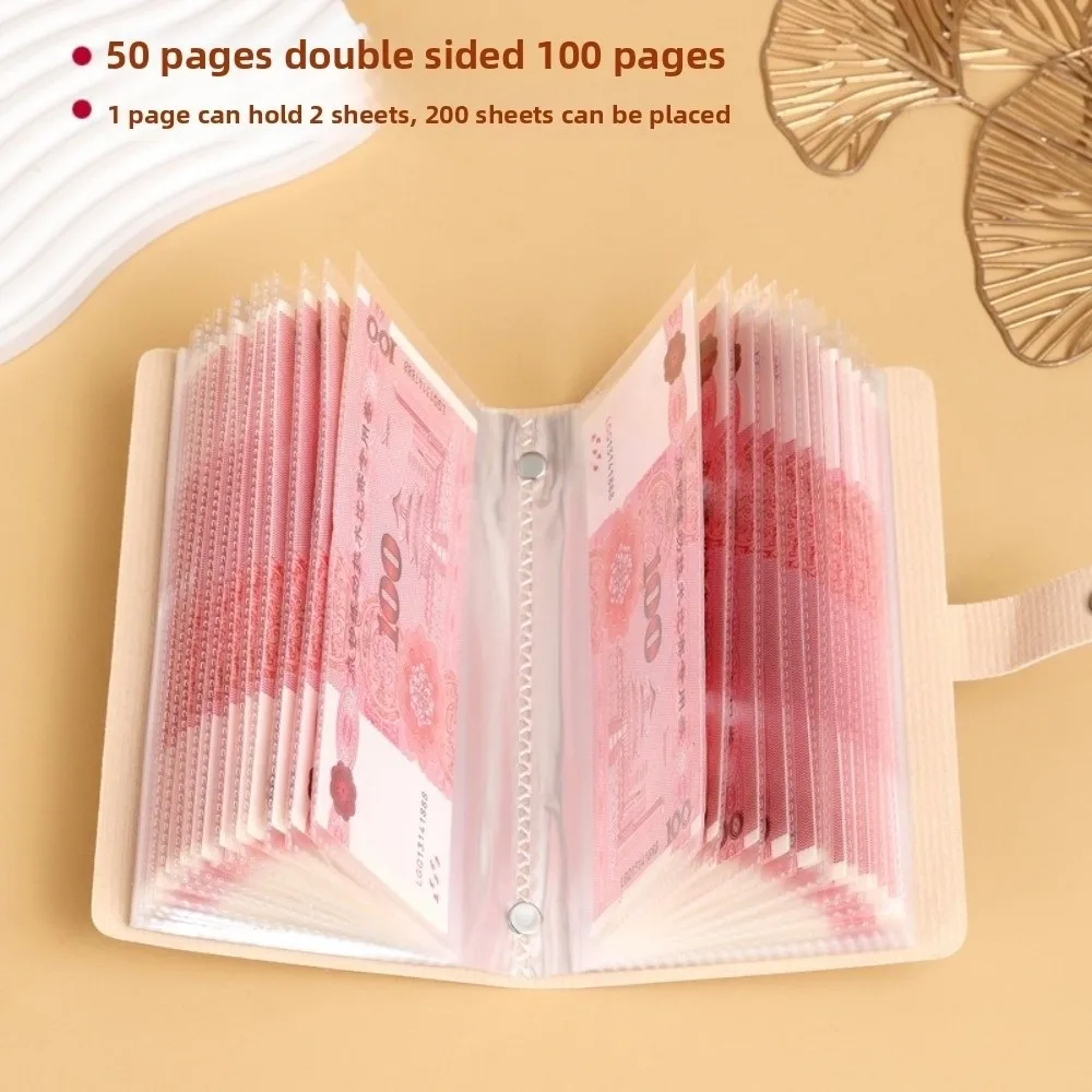 Riutilizzabili di grande capacità 100 buste Risparmio di denaro Challeng Impermeabile Risparmia denaro Budget Denaro Notebook PU Libro di archiviazione contanti
