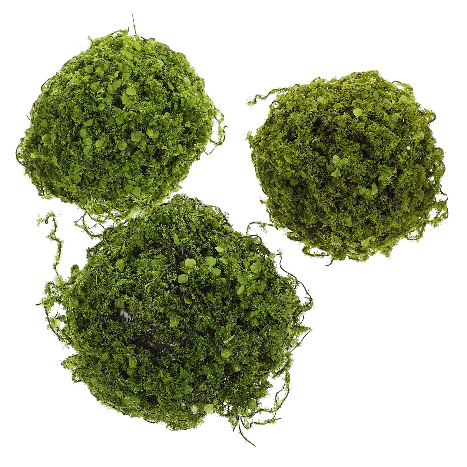 

3 Pcs Grass Ball Green Topiary Plant Balls Topiary Balls Hanging Plastic Plants Home Wedding DIY Decor