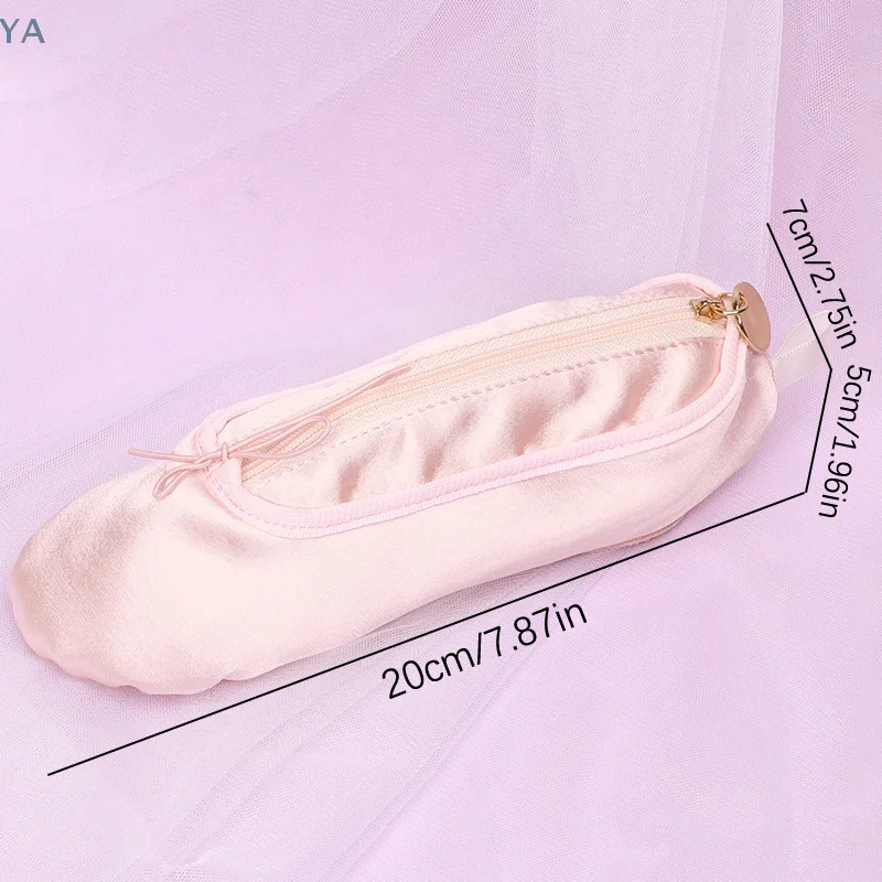 

[YA]Ballet Shoes Creative Design Girl Heart Makeup Bag Female Stationery Storage Student Pencil Case