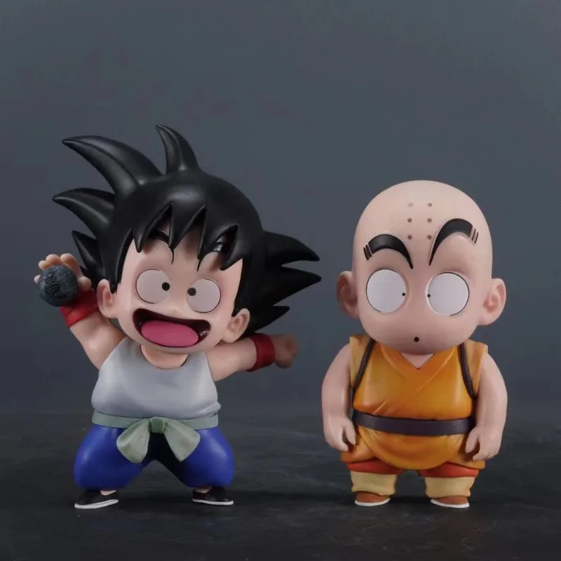 Dragon Ball Z Anime Figure Kid Goku Crilin Figura in PVC Carino Son Goku Action Figures Modello da collezione Giocattolo Regali per bambini