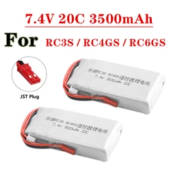 Batteria Lipo 2S 7.4V 3500mah 20C per trasmettitore Radiolink RC3S RC4GS RC6GS ai polimeri di litio con spina JST batteria 7.4V