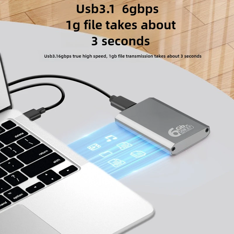mSATA から USB 3.1 SSD エンクロージャ 6Gbps SSD ケース mSATA HD ハードディスク用外部ディスクボックス収納ケースアダプター PC/ラップトップ/電話用