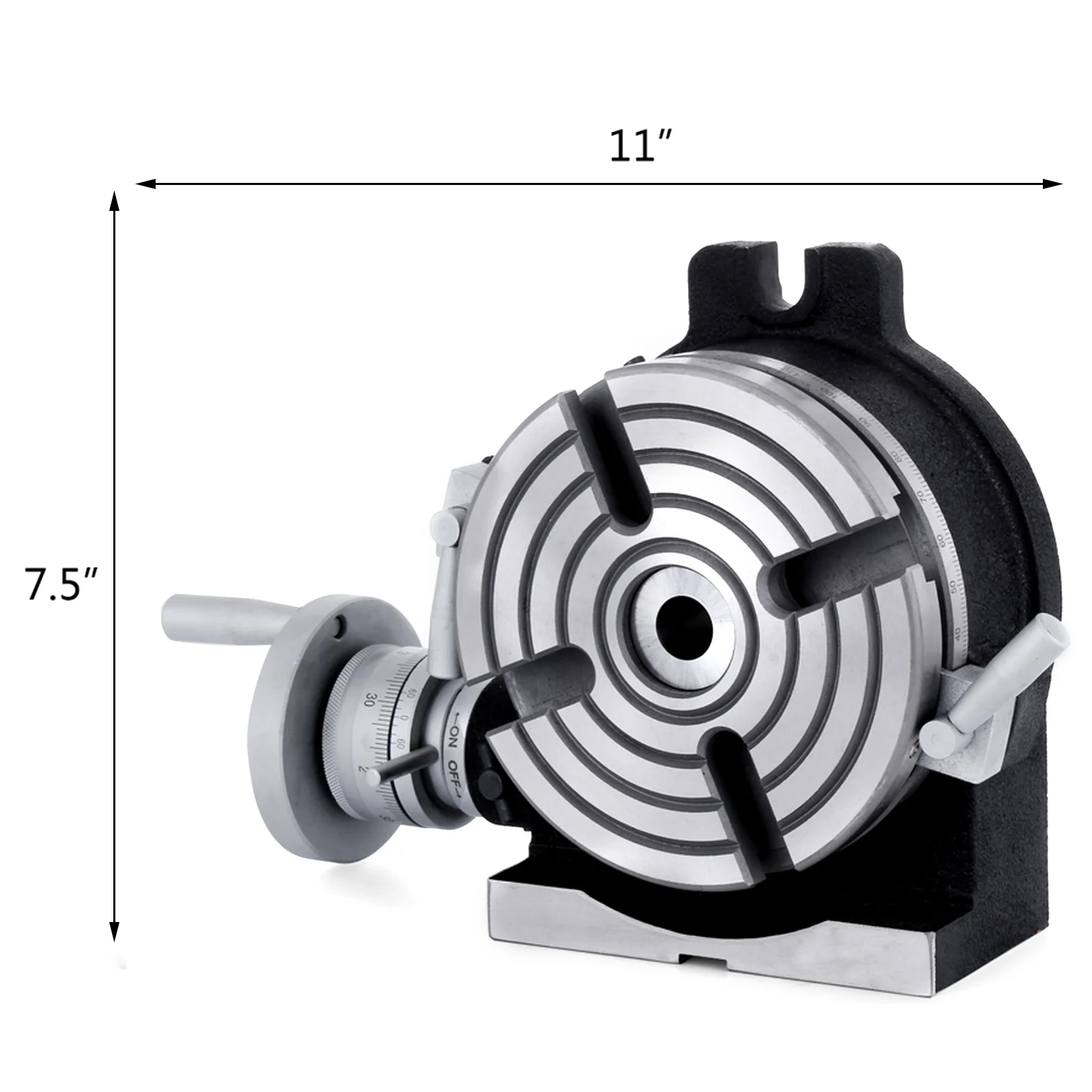 VEVOR tavola rotante per fresatrice verticale e orizzontale 100MM 150MM 200MM HV4 HV6 HV8 tavolo di lavoro 360 ° per foratura indicizzata