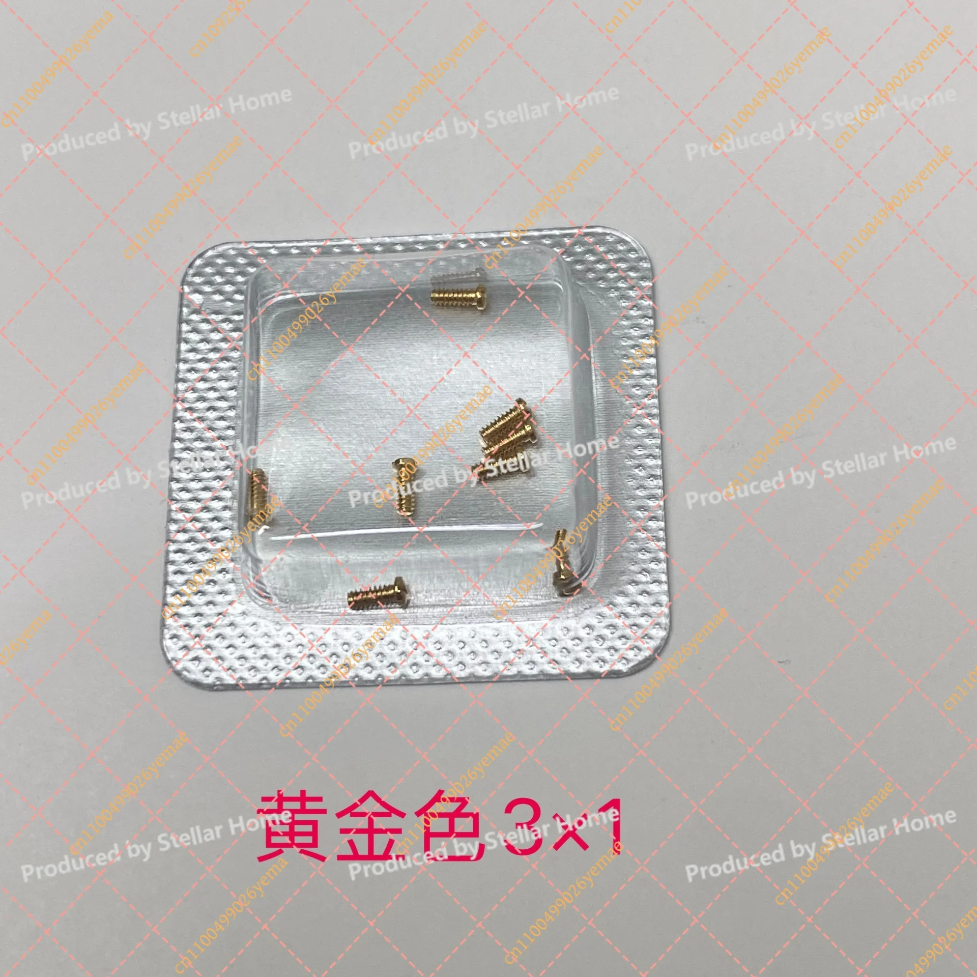 One-word Small Screws, Specifications 1.0 × 3.0mm  Watch Accessories for Substitute Cartier Watch Back Cover Screws
