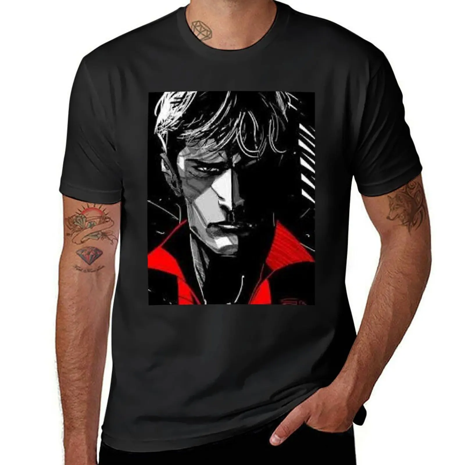 Dylan Dog T-Shirt plus sizes graphics vintage cute clothes oversized t shirts for men