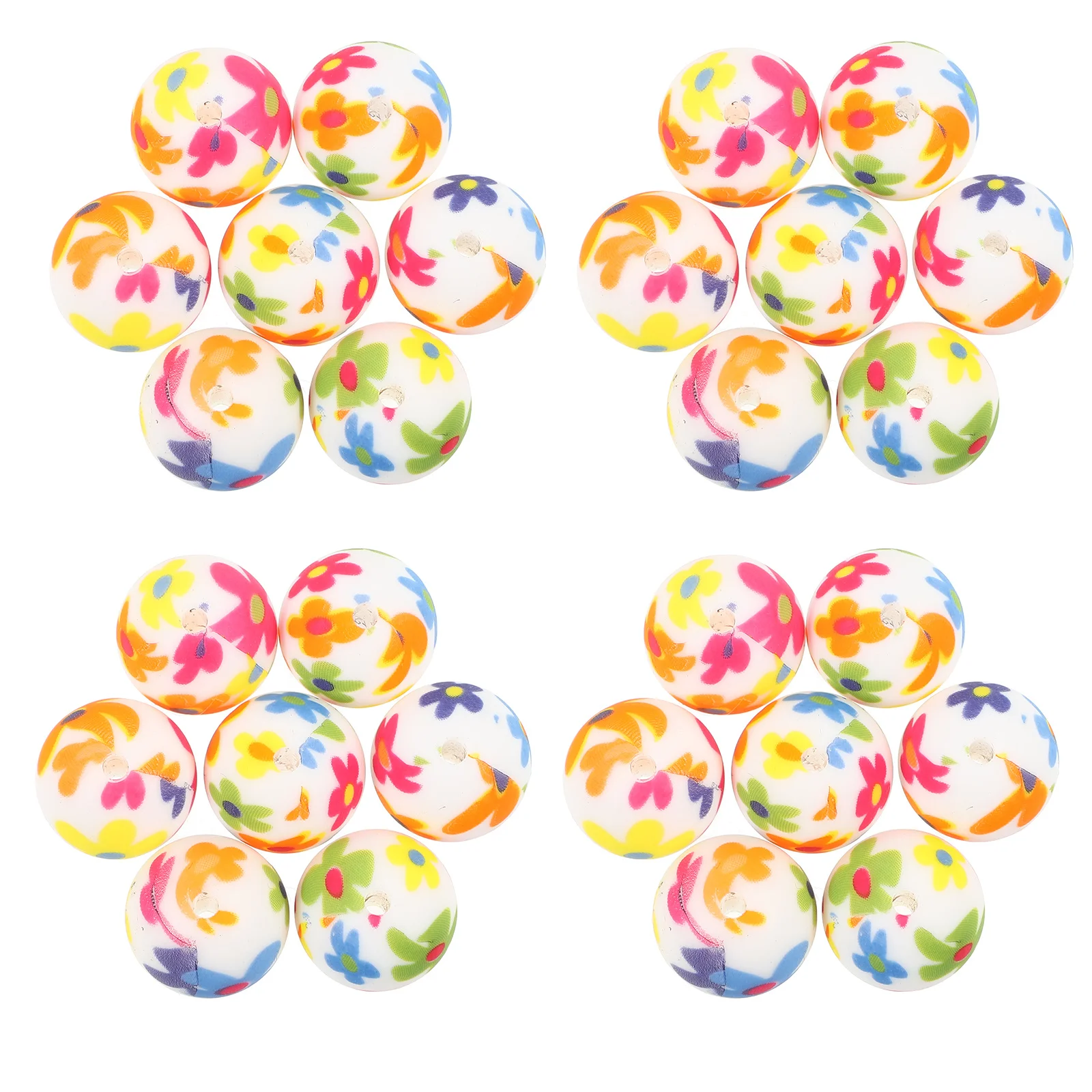 36 قطعة الخرز سيليكون مستديرة DIY مجوهرات أساور القلائد التسنين اكسسوارات السائبة فضفاض سيليكون الخرز سوار DIY بها بنفسك حبة #5