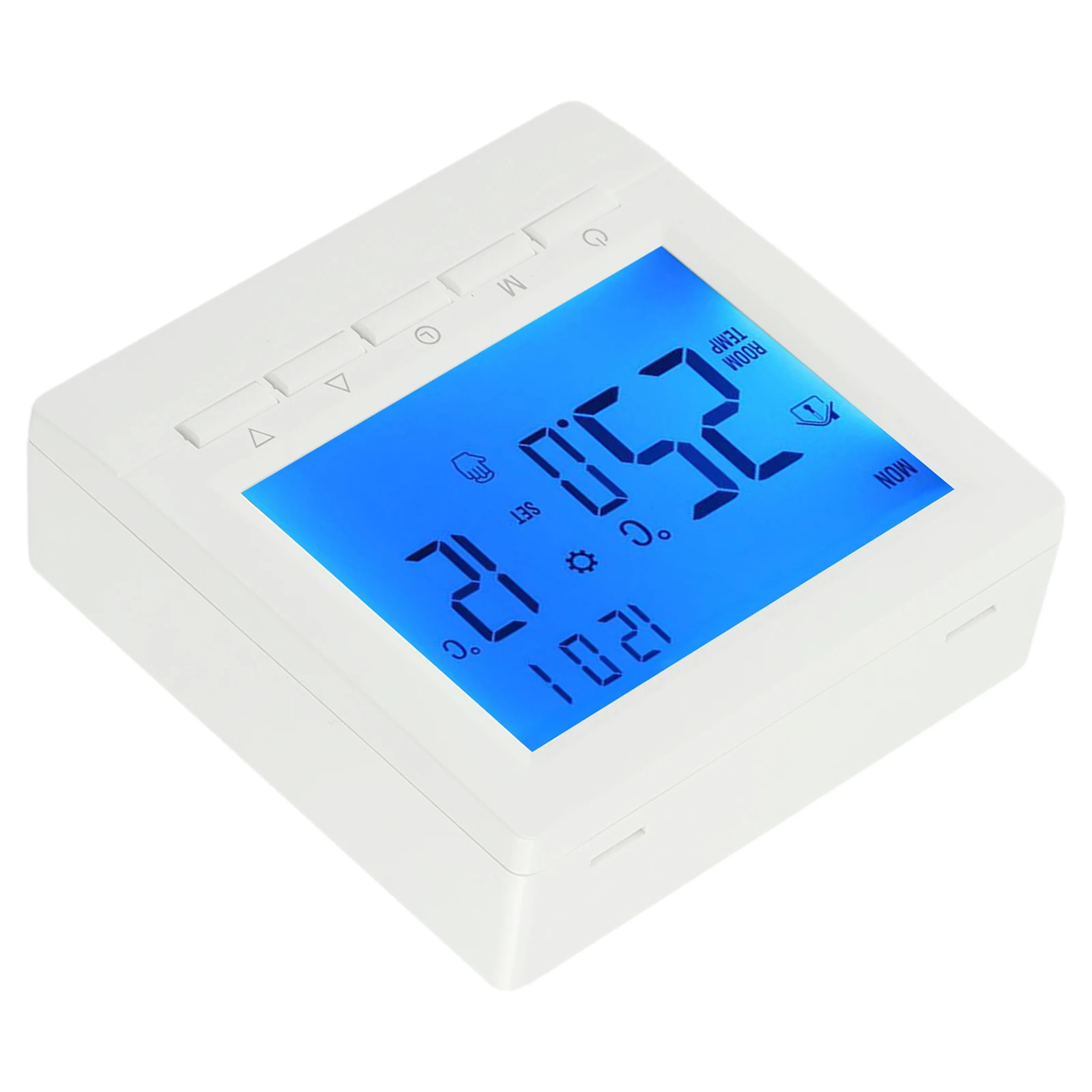 Thermostat With 2pcs Fastening Screws Kit For Underfloor Heating 1.5V Antifreeze Temperature Controller Thermostat