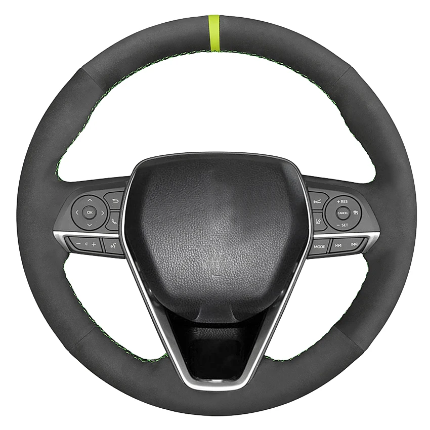 

Black Suede Car Steering Wheel Cover For Toyota Avalon Camry 2018-2019 Crown 2018-2019 Corolla 2018-2020 RAV4 2019