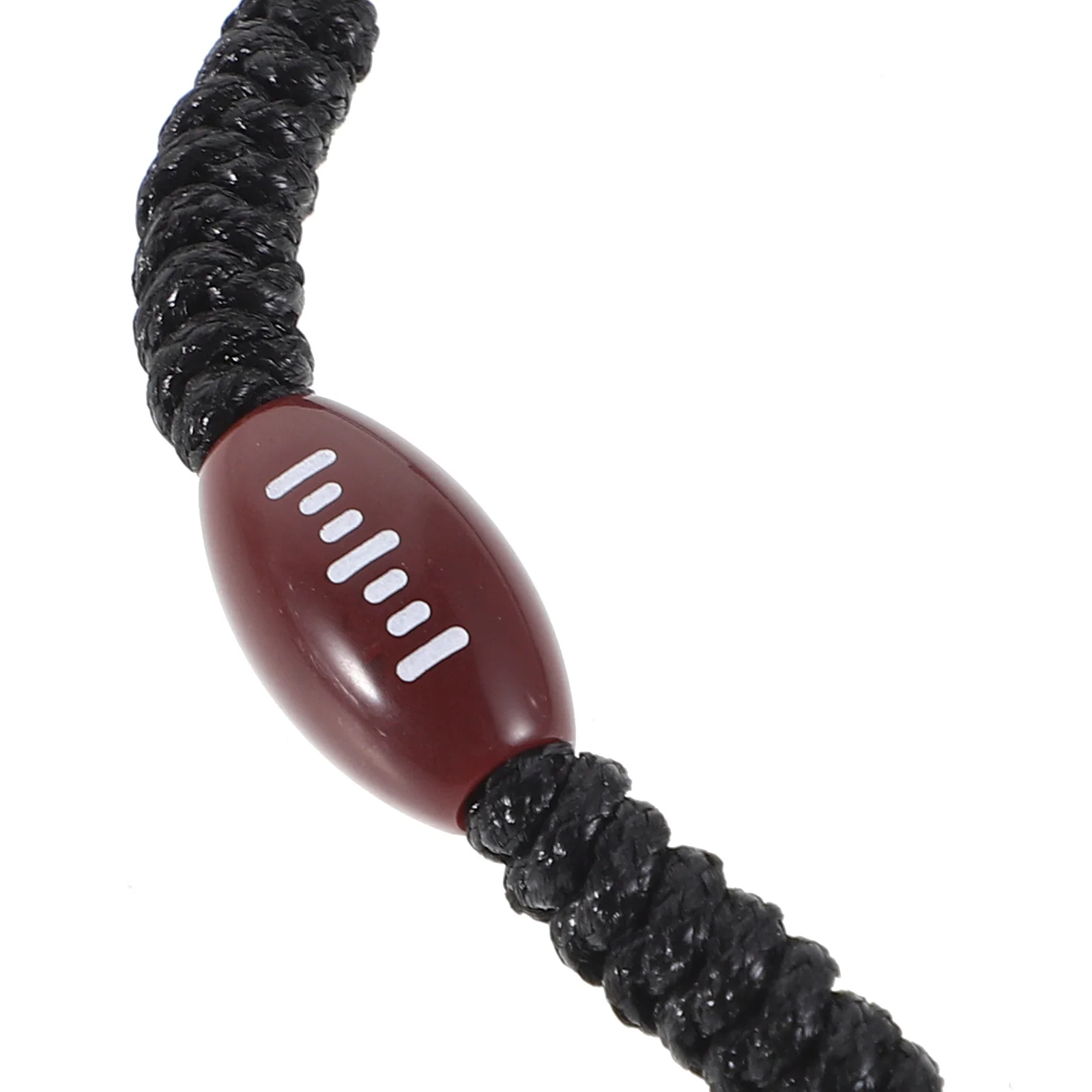 5Pcs Adjustable Polyester Rope Wristbands for Rugby Lovers Durable Material Versatile Design Daily Wear Special