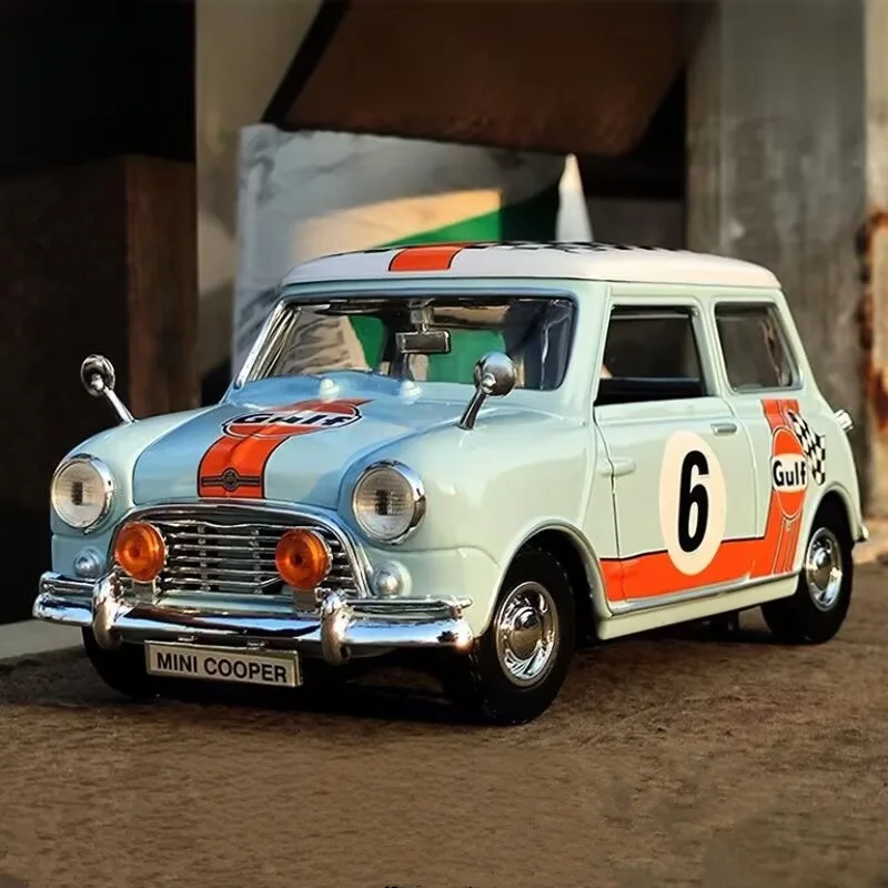 

1:18 Morris Mini Cooper 1961-1967 Alloy Car Model Diecasts Metal Classic Retro Car Vehicles Model High Simulation Kids Toys Gift