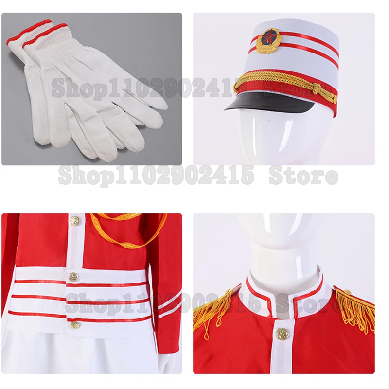 Neue Kinder Wache der Ehre Schlagzeuger Cosplay Kostüm Mädchen Jungen britische königliche Garde Prinz Guard Uniform Blaskapelle verkleiden