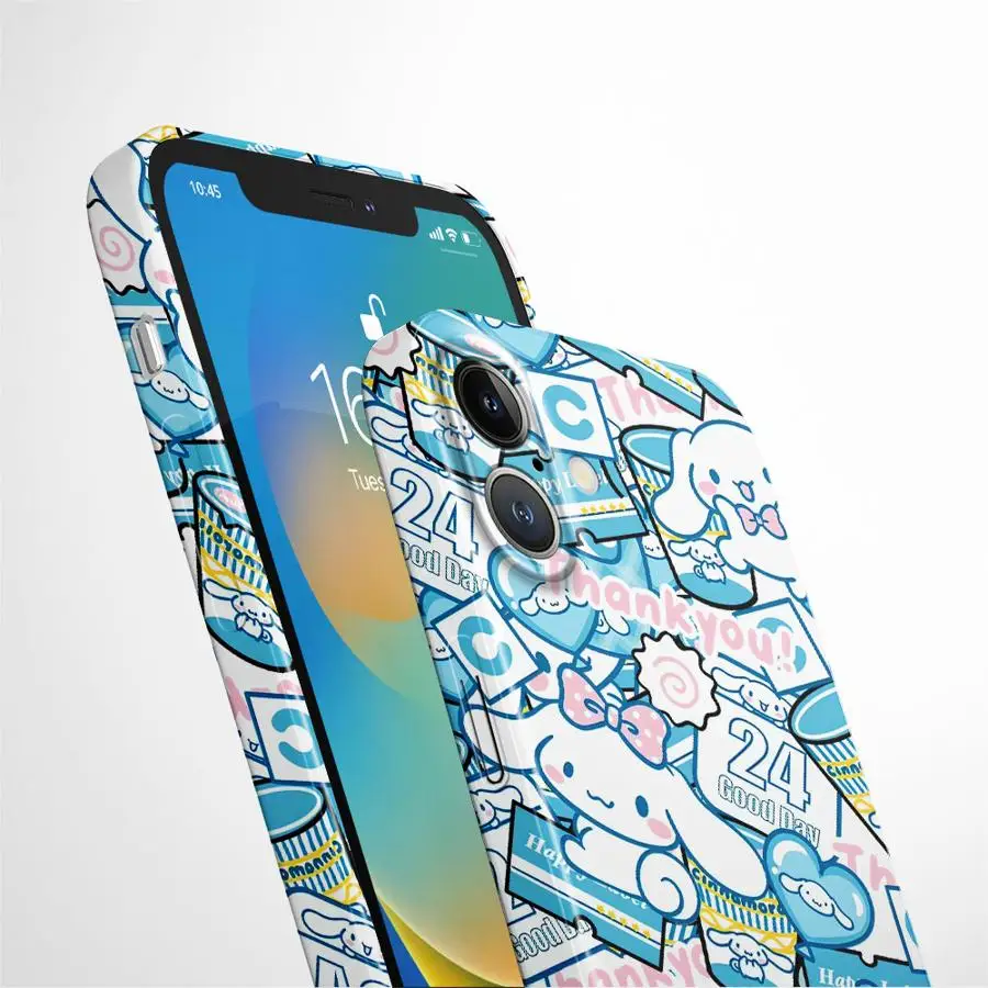 حافظة هاتف صلبة لهاتف آيفون 17 إير 11 15 بلس 13 16 برو ماكس XR 14X12 سانريو كارتون لطيف