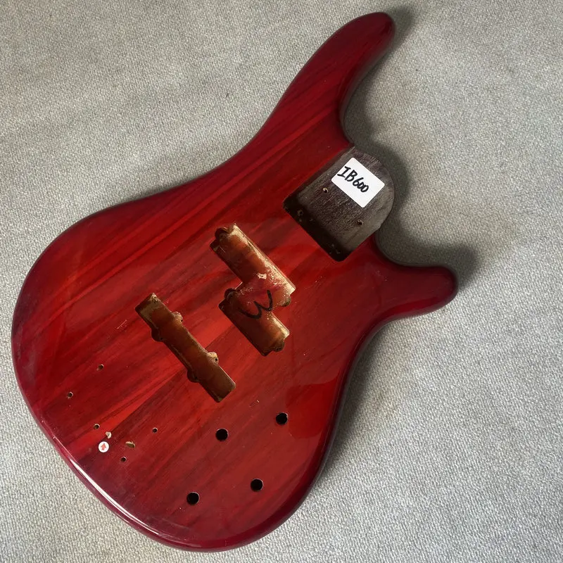 IB600 Custom Order Red Color 5 Or 6 String Electric Guitar Bass Body Solid Wood Active PJB Pickups Replace DIY Part