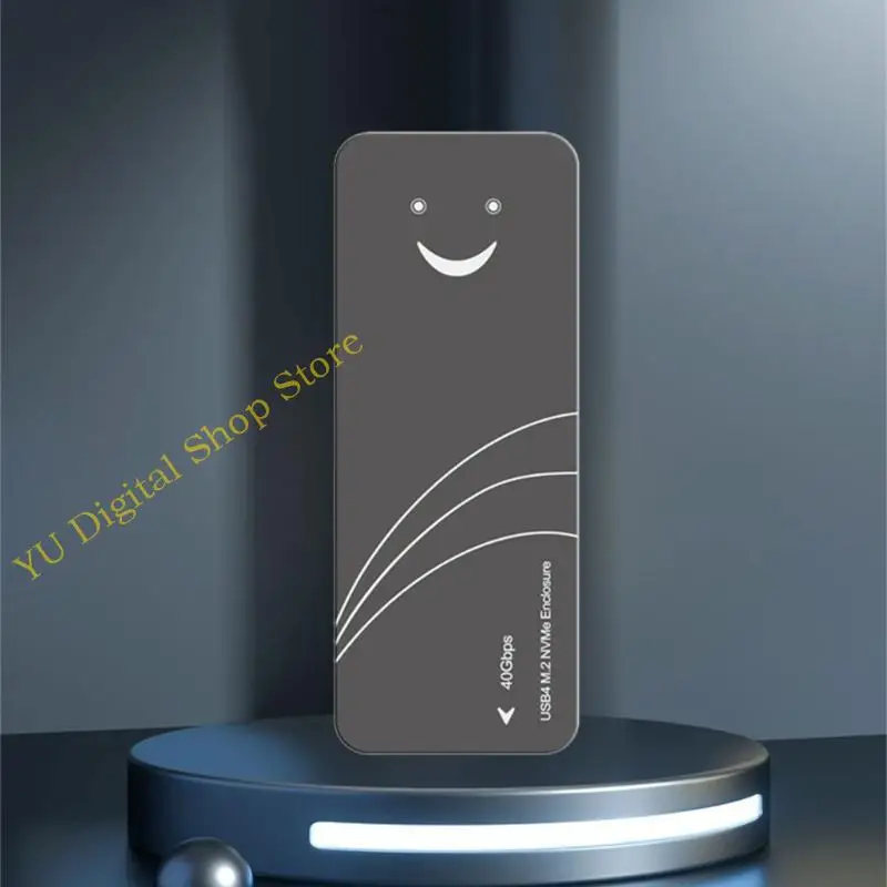96BA M.2 SSD NVMe Enclosure Enclosure Storage Type C 3.1 40Gbps SSD Enclosure Case Data Transfer for Laptops Accessory