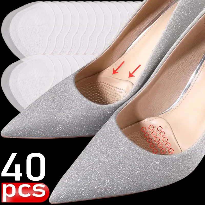 Soft Gel Forefoot Pad Women Transparent Comfortable Half Insoles High Heels Non Deformable Forefoot Pads Antiwear Shoe Cushion