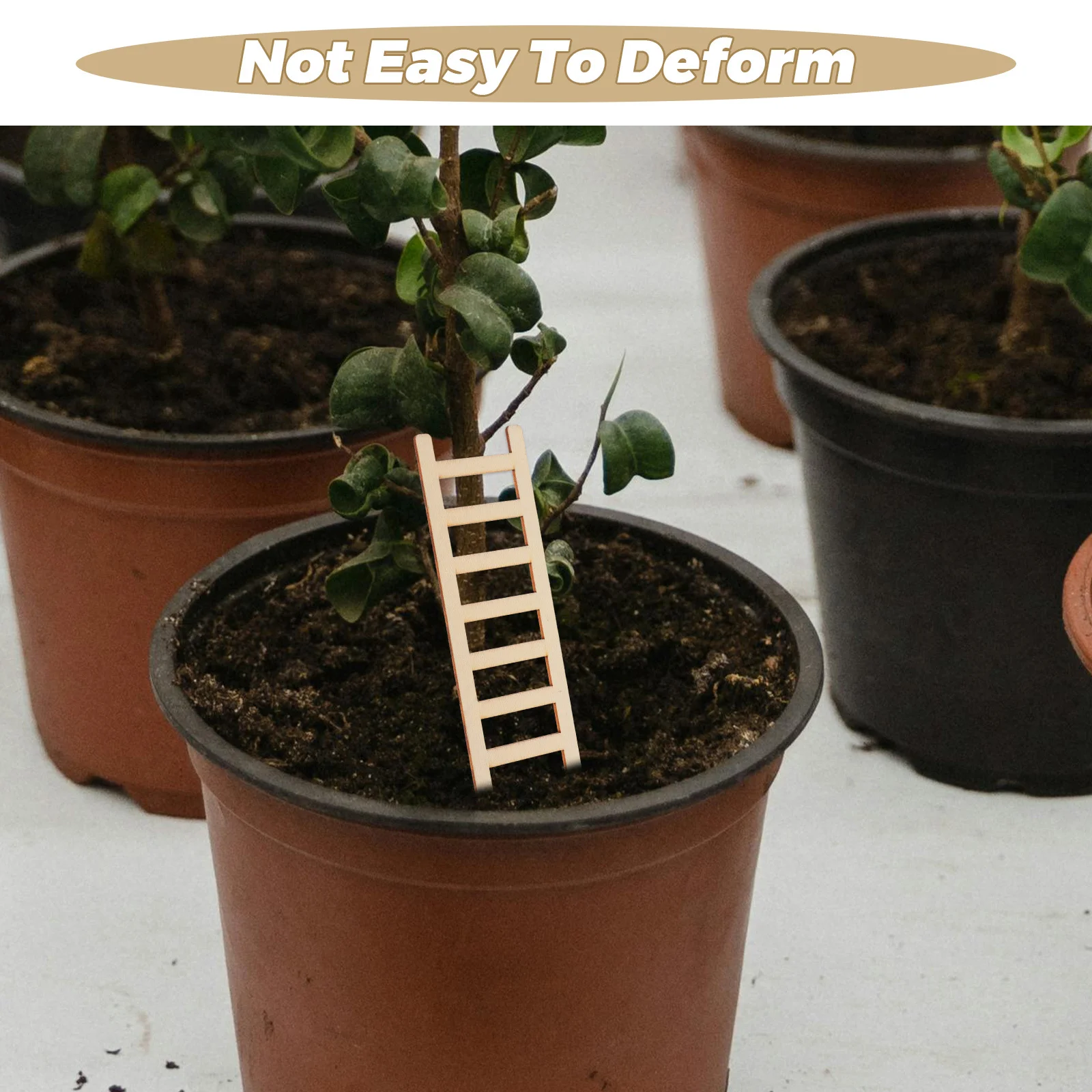 2 stuks miniatuur houten ladder voor huis tuinmeubilair decor accessoires BESPORTBLE