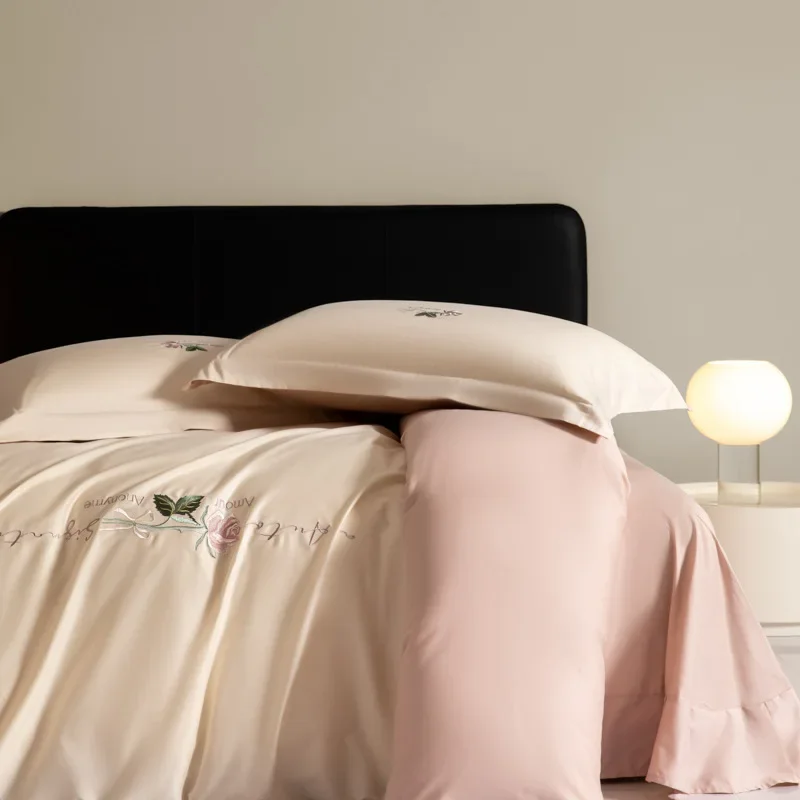 A-Class 100% Pure Cotton Bedding Sets Luxury Embroidered Skin Friendly Soft Comforter Sets Twin Full Queen King Size Bedclothes