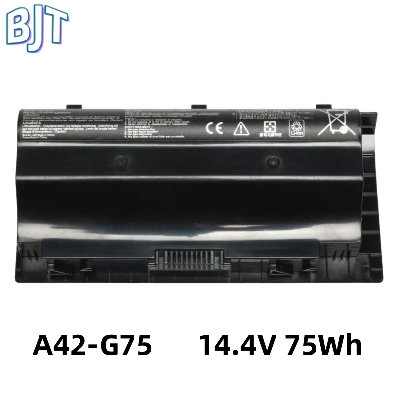 

14.4V 75Wh 5200mAh Laptop Notebook Batteries A42-G75 For ASUS G75 G75V G75VM G75VW 3D G75VX G75VW-TS71 0B110-00070100 8Cell