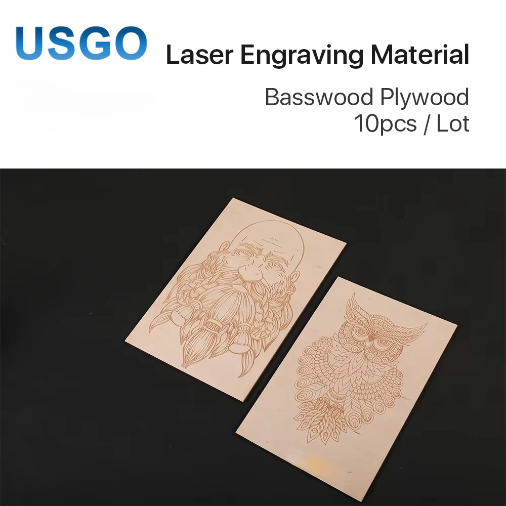 10pcs Basswood Playwood 21*29cm Laser Engraving Material Wooden Plate for DIY Laser Machine Design Co2 Marking Machine