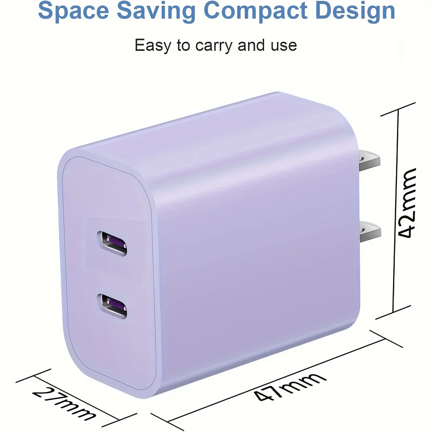 2 حزمة 20 واط USB-C توصيل الطاقة نوع-C الجدار شاحن التوصيل + 6.6FT نوع-C إلى البرق كابل شحن سريع آيفون 14/14 برو/13/12