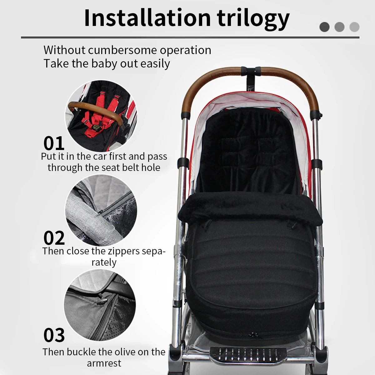 Winter thickened Stroller Sleeping Bag Newborn Windproof Waterproof Stroller Foot Cover Warm Baby Sleeping Bag stroller accessor