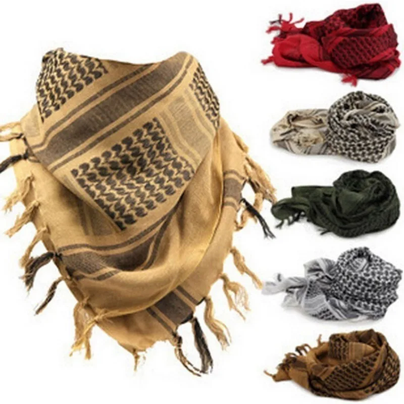 

Tactical Man Women Tactical Arab Scarf Fashion Outdoor Lightweight Hijab Scarf Plaid Head Scarf Keep Warm