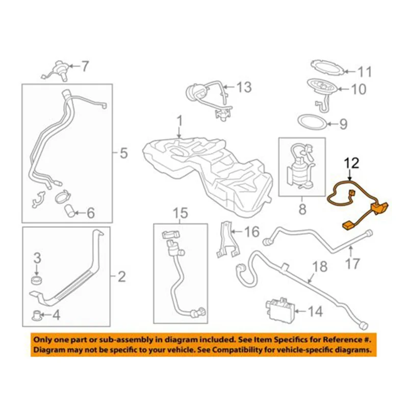 A82E-Sensor de nivel de combustible para BMW 7 Series F01 F02 F03 F04 730 740 750 760 2009-2015 Sensor de nivel derecho 16117217249