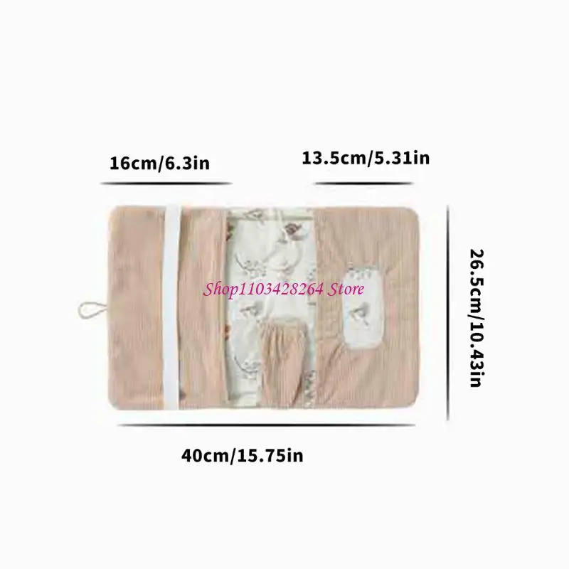  Stylish Corduroy Organizers Storage Bag For Baby Items Perfect For Strollers Outdoor Travel And Daily Use 40x26.5cm
