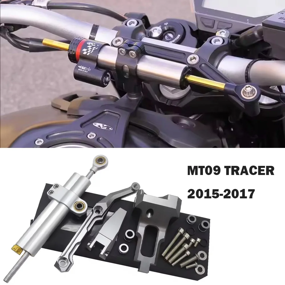 

Motorcycle New Stabilizer Steering Damper with Mounting Bracket Kit For Yamaha MT-09 Tracer mt 09 Tracer 2015 2016 2017