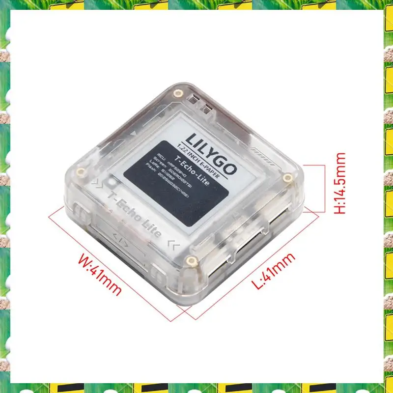 3C Electron Lilygo Ultra-Low Power T-Echo Lite NRF52840 Placa de Desenvolvimento GPS com Lora E-Paper Display, Compatível com Meshtastico, L