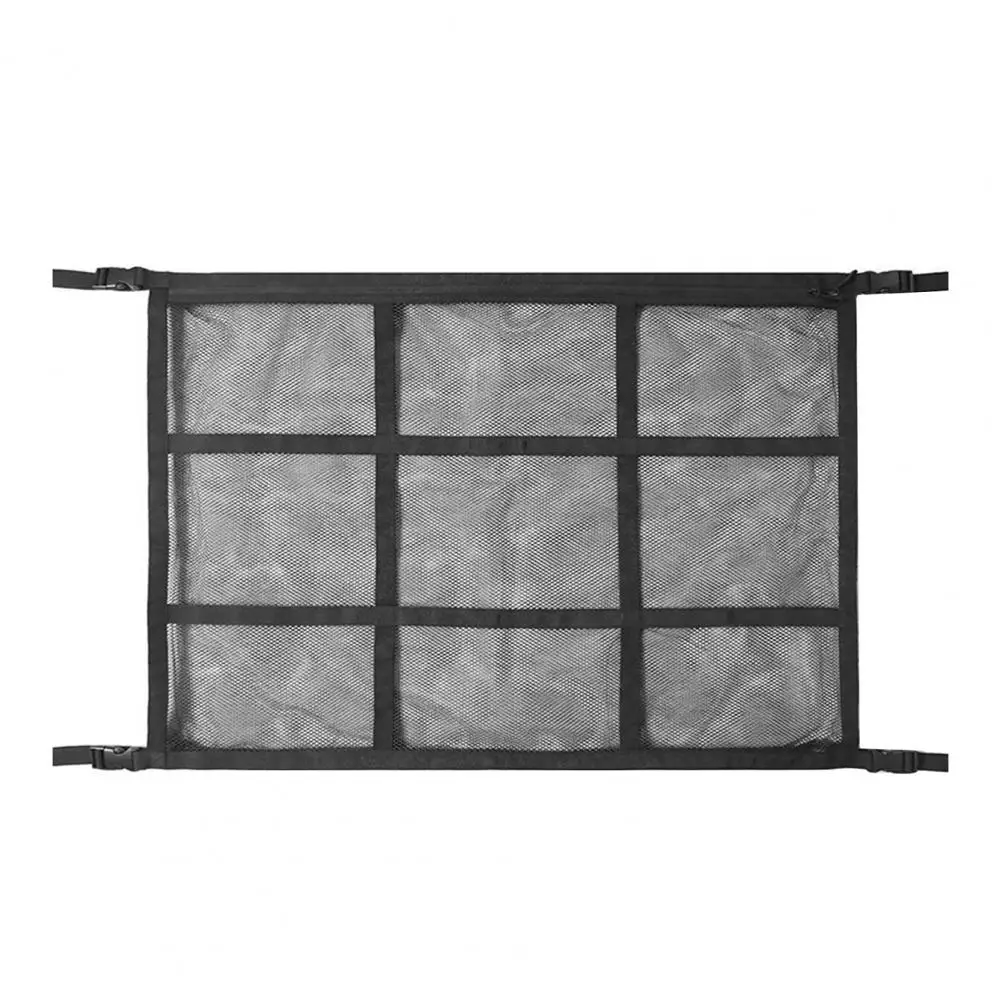 Excellent Universal Storage Sundries Organizer Pocket Multifunction Car Ceiling Storage Net Adjustable Car Onarment