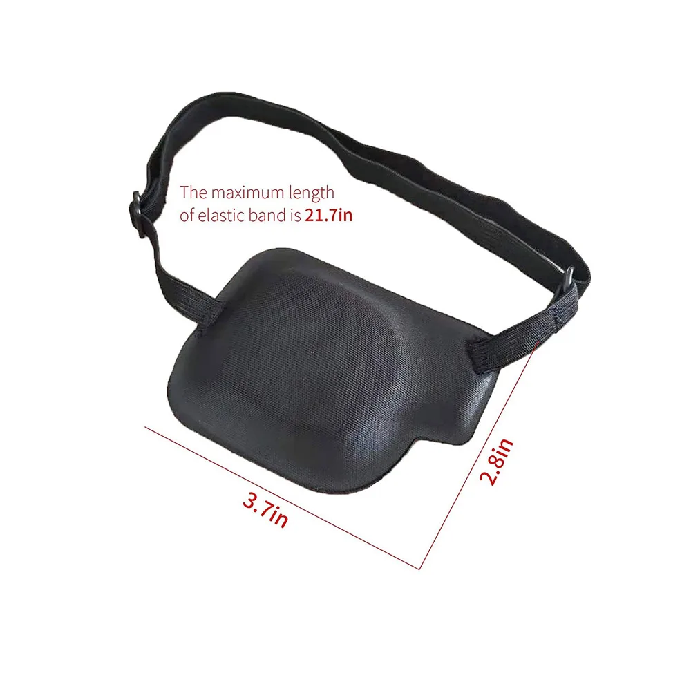 Amblyopia Correction Single Eye Mask Black Adjustable Universal 3D Concave Eyepatch Pirate Cosplay Multifunctional Eye Patch