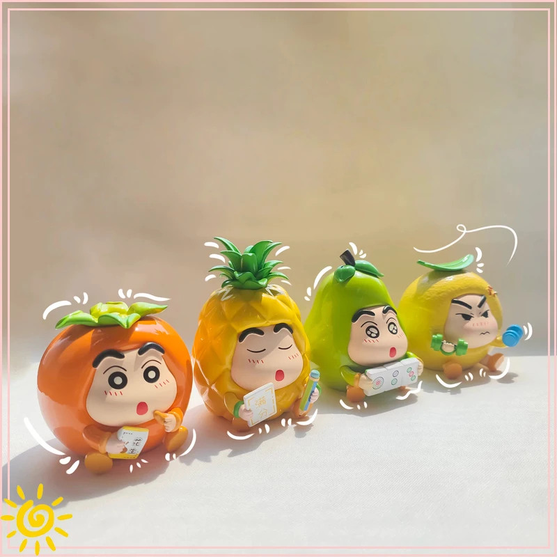 

Cute Cartoon Shin-Chan Fruit Series Character Blind Box Anime Figurine Home Decoration Desktop Ornament Friend Birthday Gift