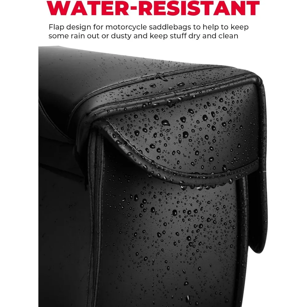 Мотоциклетные седельные сумки, седельные сумки большой вместимости 30 л для мотоциклов, мотоциклетная сумка для багажа из искусственной кожи для Sportster Softail Dyna