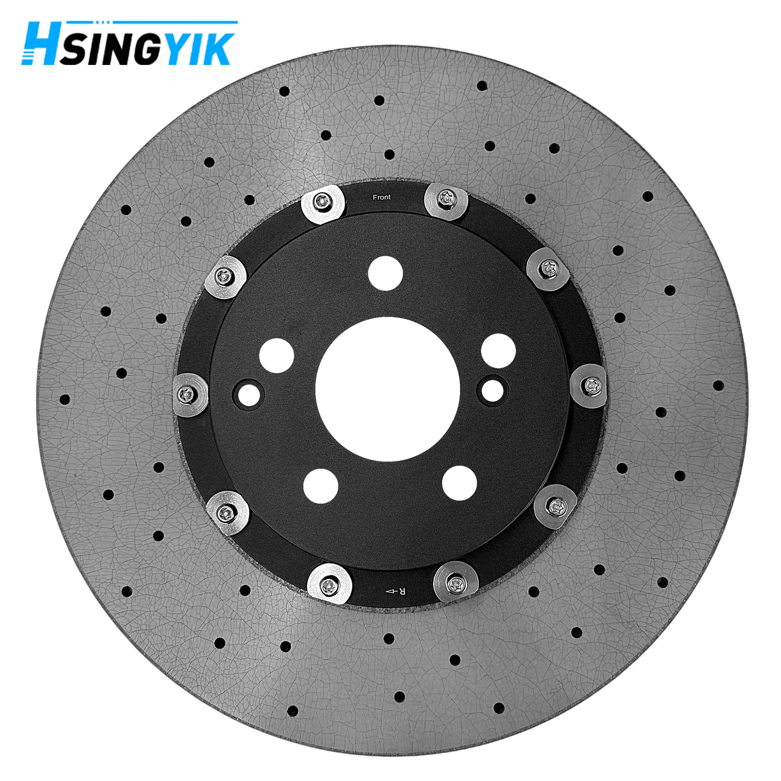 High Performance Front Carbon Ceramic Brake Disc 398mm CCB Track Rotor For Corvette C8 Z06 Z07 Package 84735443