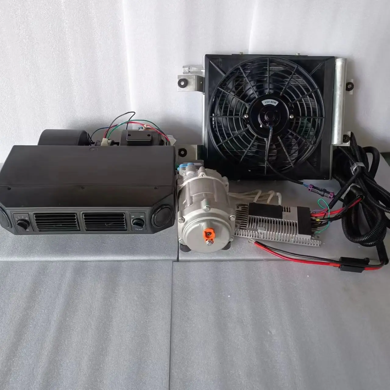 مصنع الجملة شاحنة RV التبريد 12V مكيف الهواء وقوف السيارات الكهربائية 24V #4