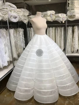 

Ball Gown Petticoat Crinoline Slip Underskirt For Ball Gown Wedding Dress In Stock